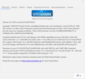 Wireshark 3.0.2 - On Crostini Ubuntu 18.04 